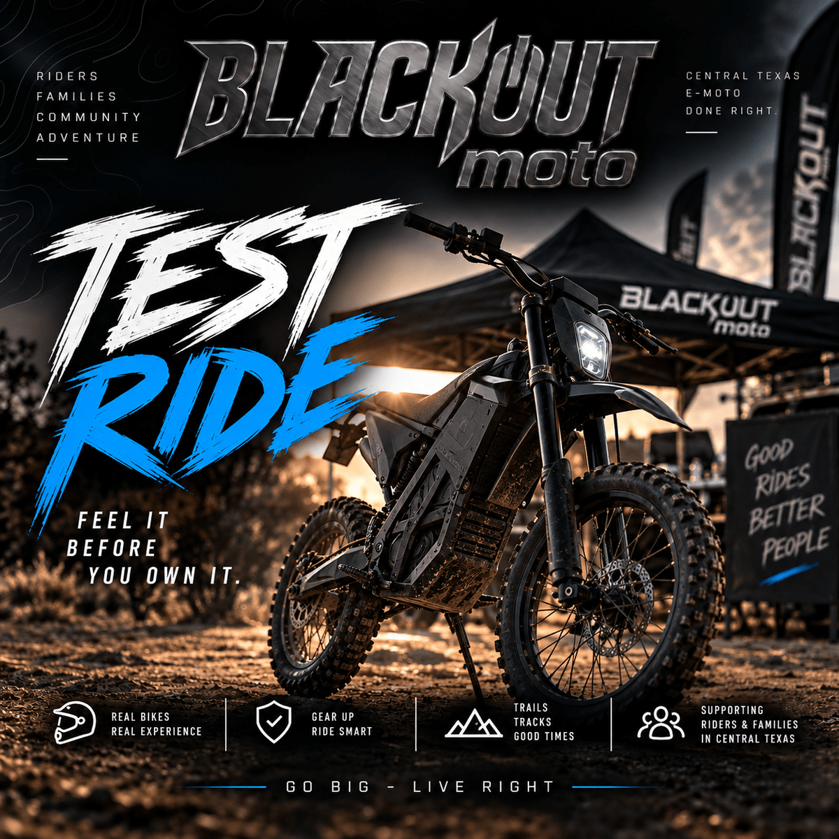 BLACKOUT moto Test Ride Authorization - BLACKOUT moto