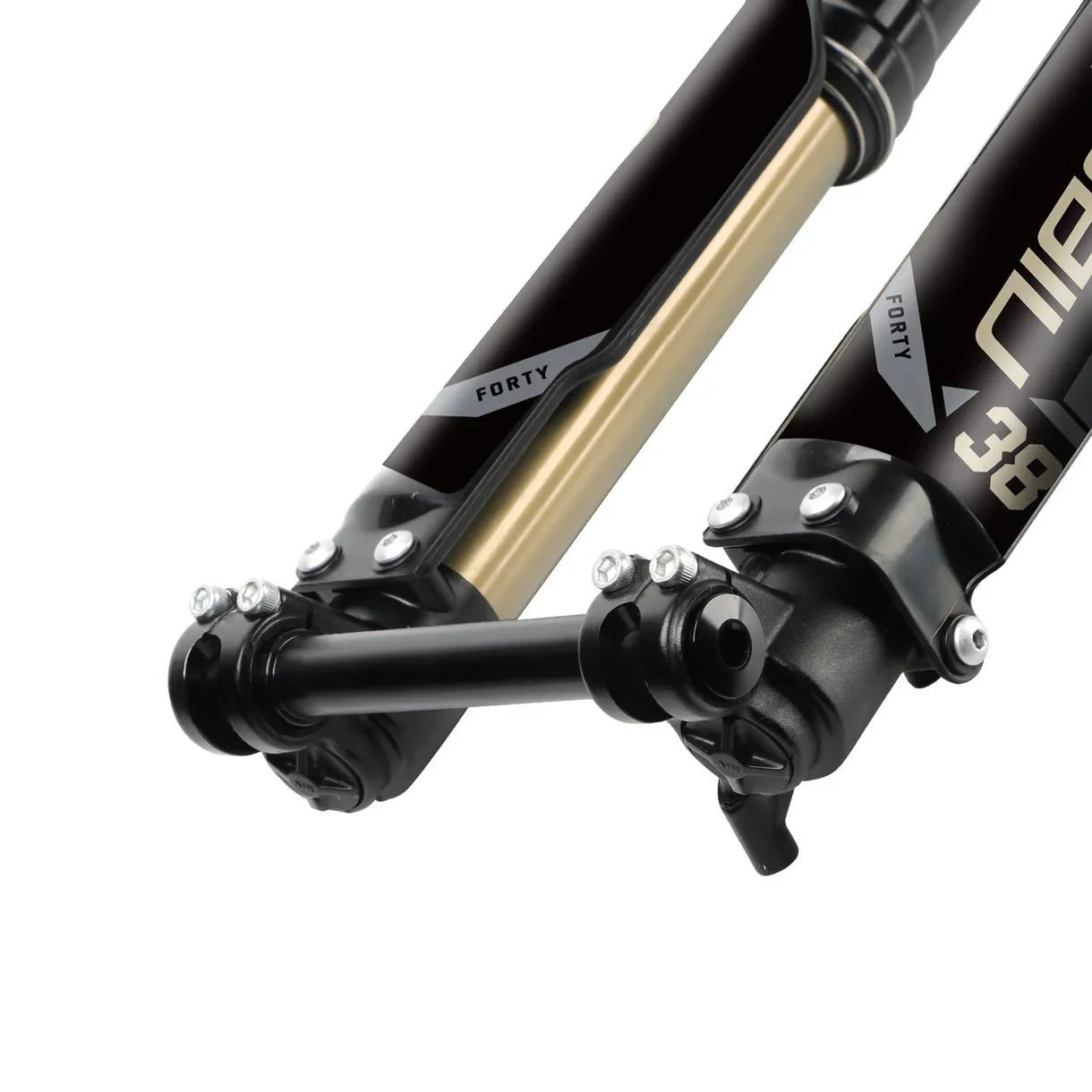 Nibbi 38mm Dual Spring Fork - BLACKOUT moto
