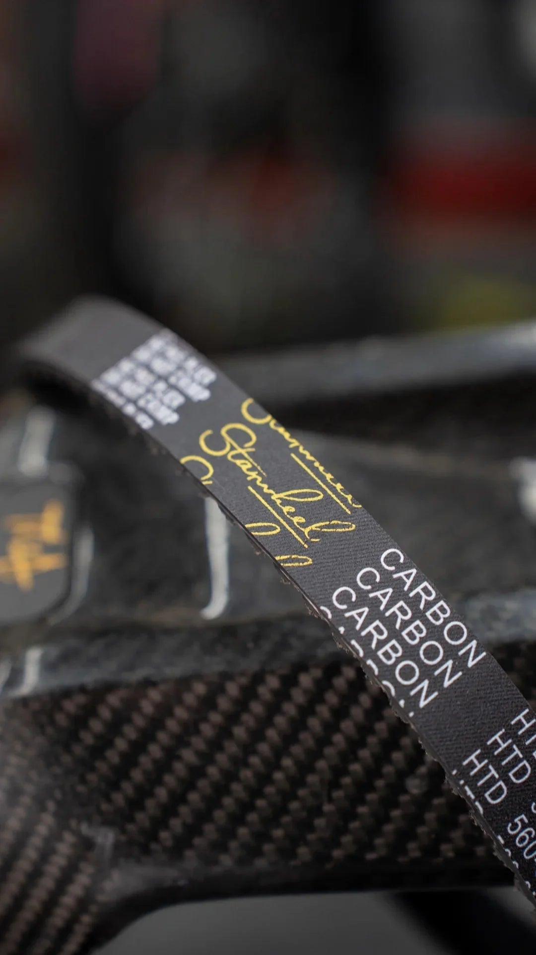 Starwheel Gold Label Carbon Belt - Light Emoto - BLACKOUT moto