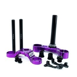 Warp9 FastAce Drop Crown Triple Clamp - BlackOut Moto