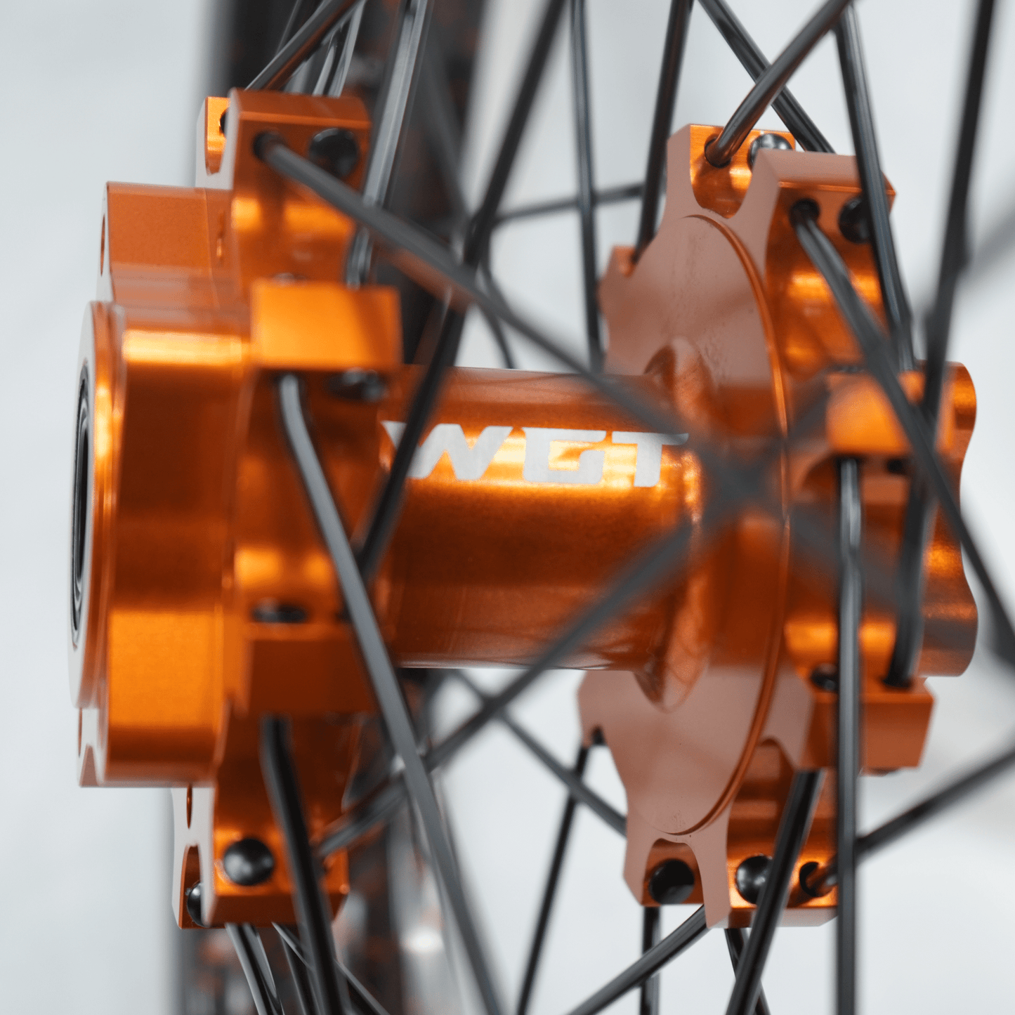 WGT Splattered V2 19x16 Wheel Set - BLACKOUT moto