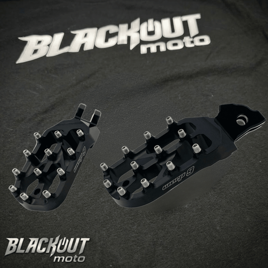 E - Moto Elite Foot Pegs - BlackOut Moto