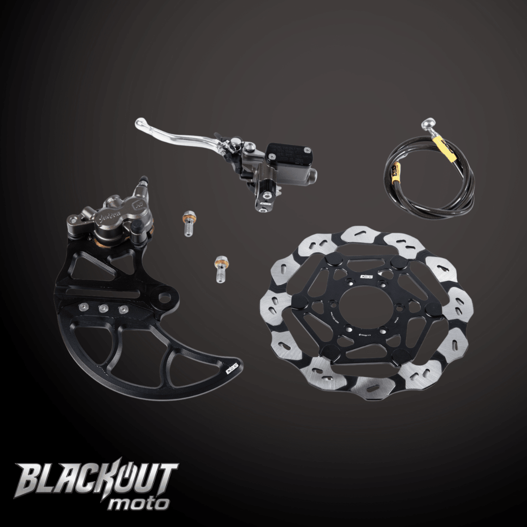 EBG / Surron Ultra Bee Dual Piston Caliper Brake Kit (REAR) - BlackOut Moto