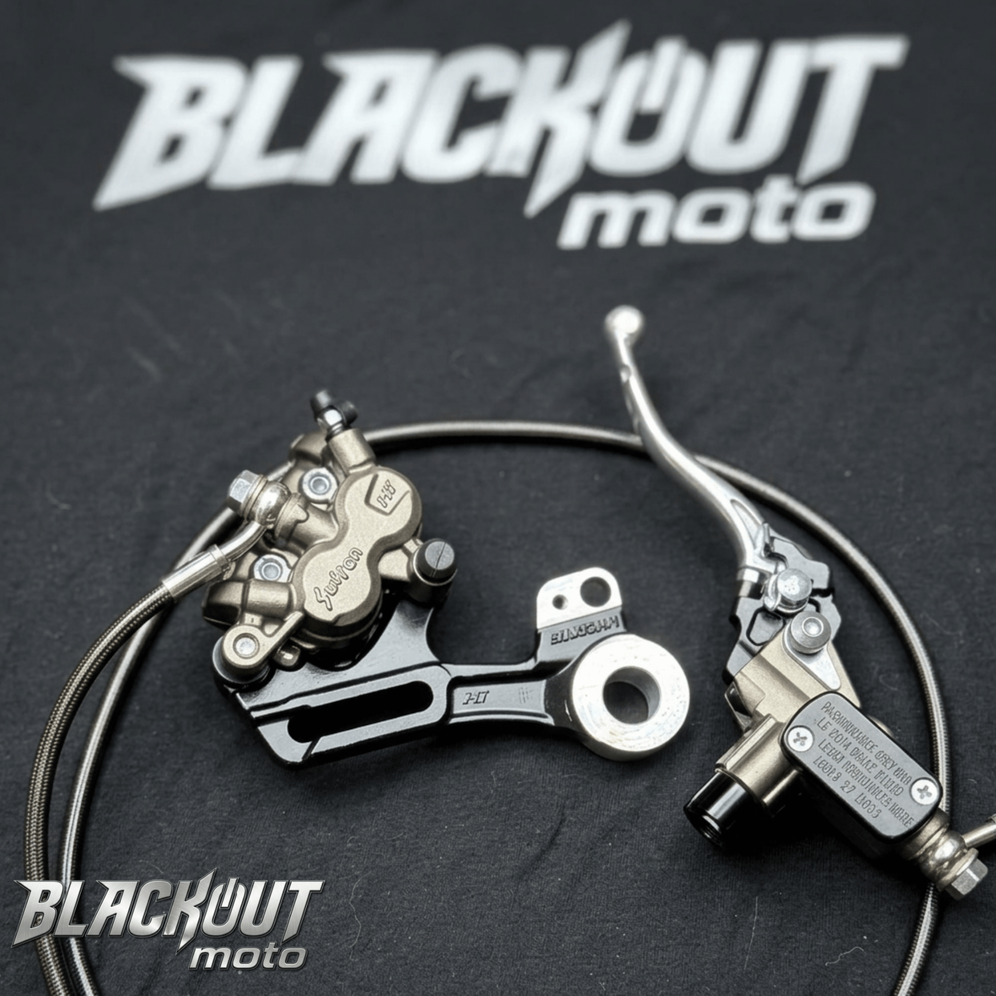 EBG / Surron Ultra Bee Dual Piston Caliper Brake Kit (REAR) - BlackOut Moto