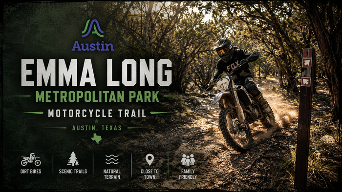 Emma Long Park - Motorcycle Trails Austin