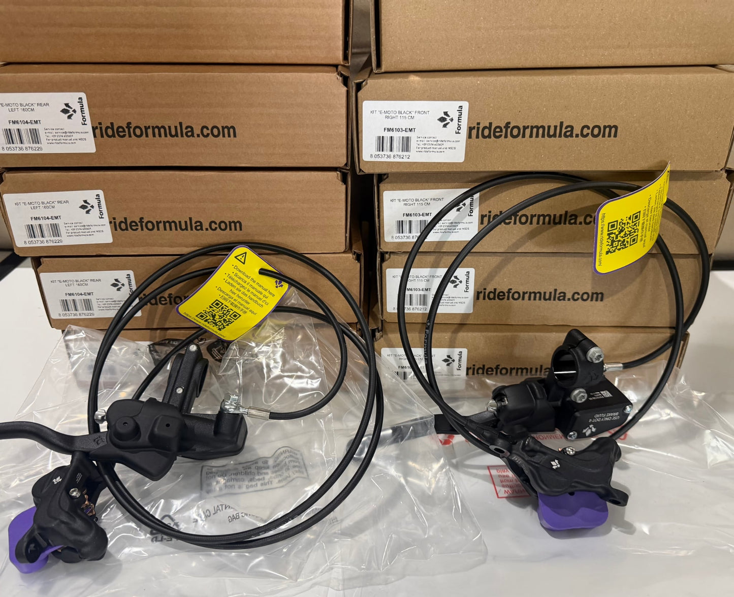 Formula e - Moto LIGHT Brake Kit - FRONT AND BACK (Launch Promotion) - BlackOut Moto