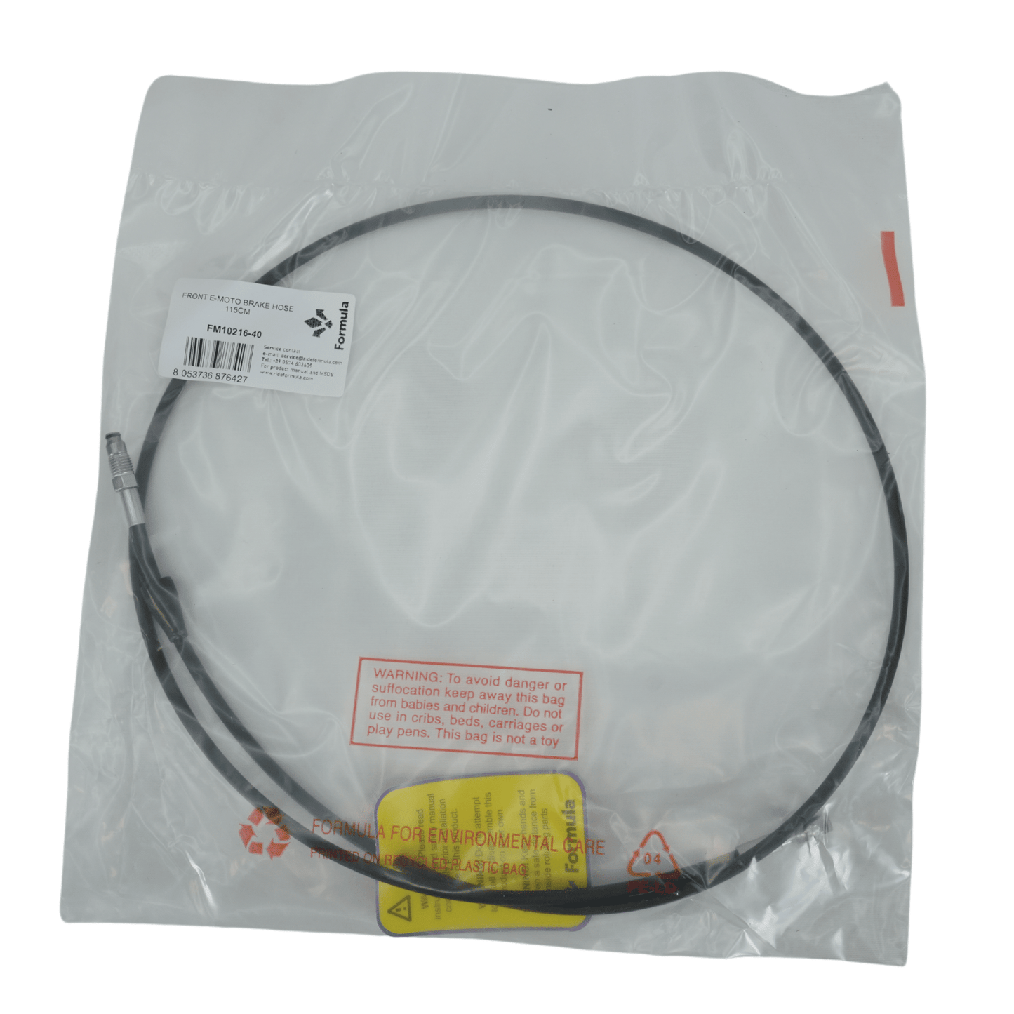Formula Front Brake Hose (Light Emoto) - BLACKOUT moto
