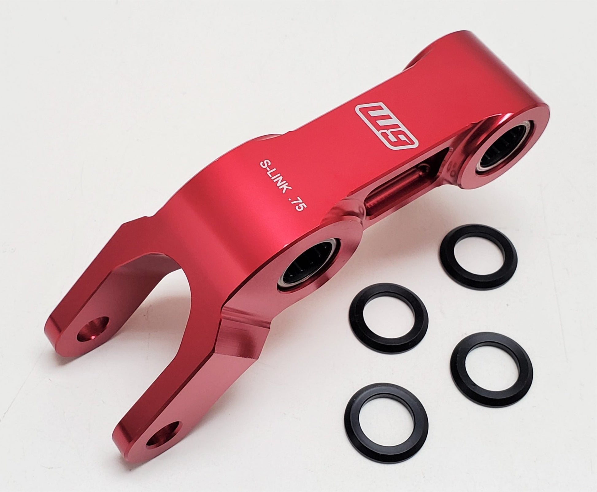 Light Bee Rear Suspension Linkage Riser - BLACKOUT moto