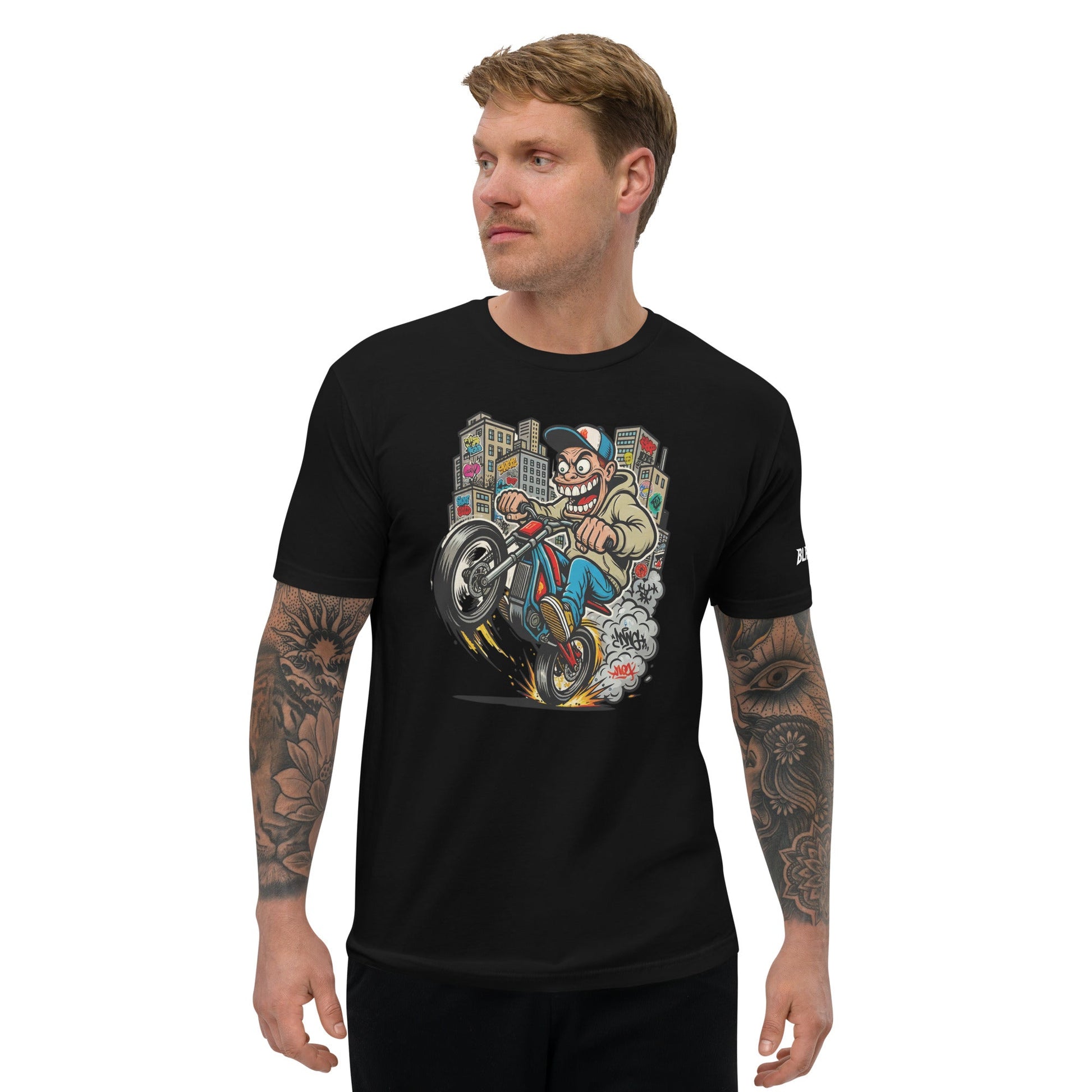 Rabid - MotoBros Tee - Black - BlackOut Moto