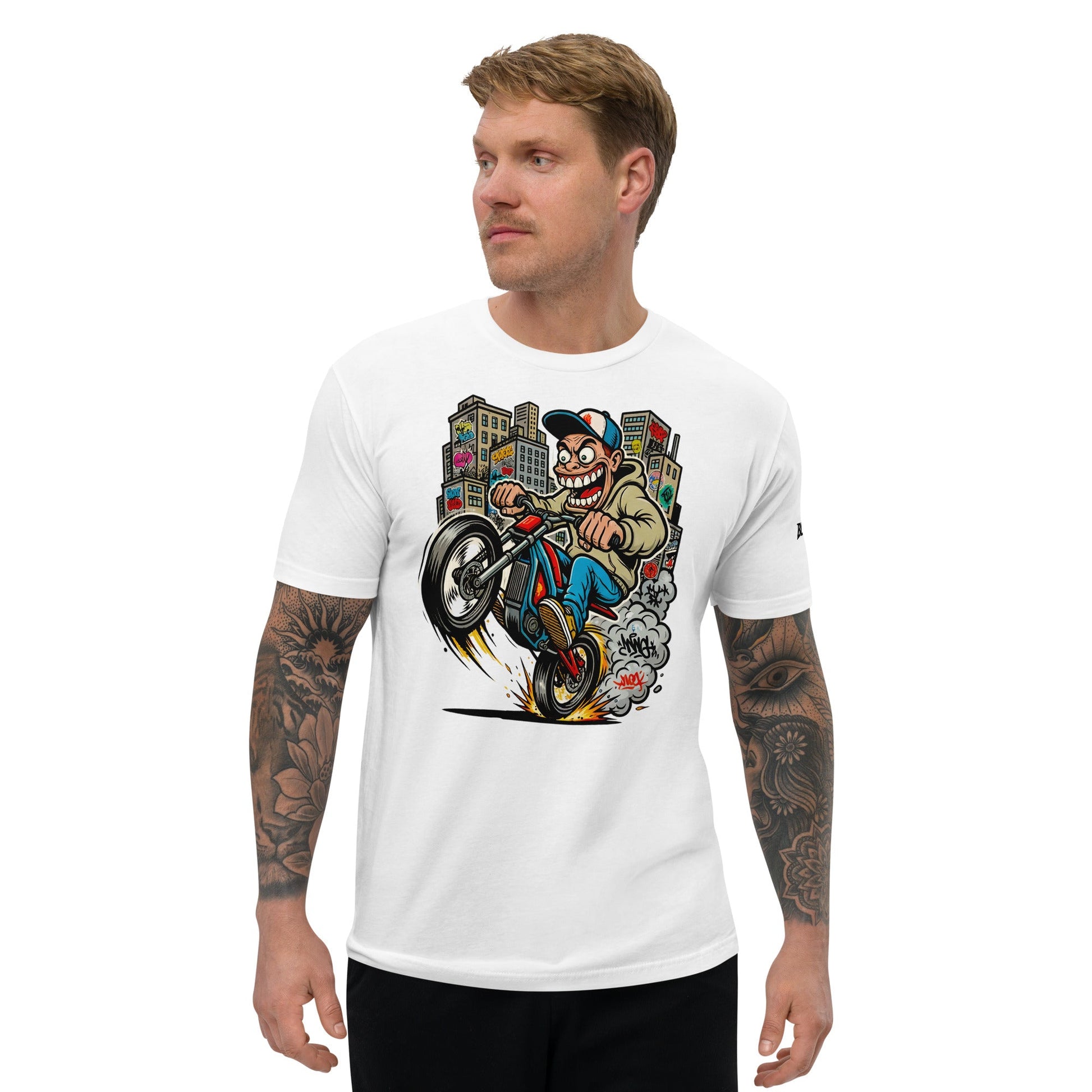 Rabid - MotoBros - White - BlackOut Moto