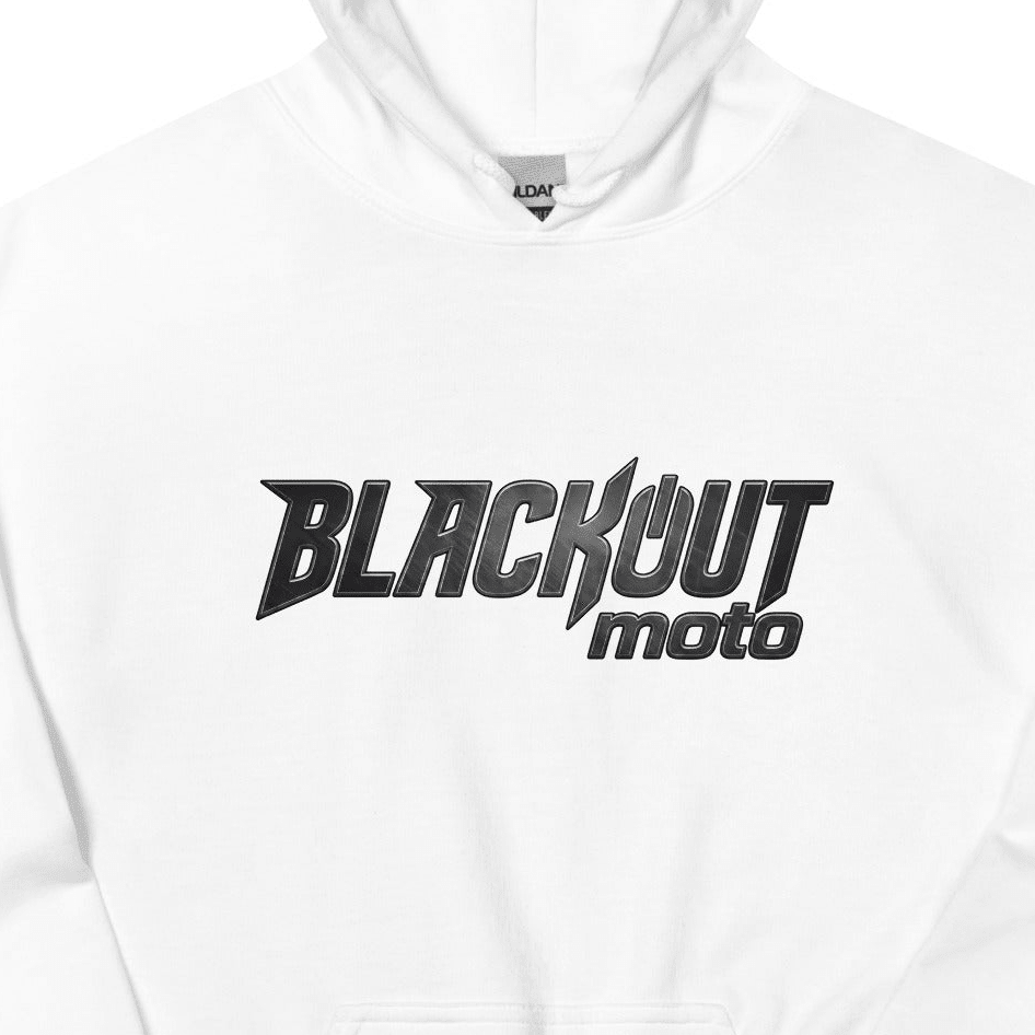 Riding Hoodie - BLACKOUT moto - White - BlackOut Moto