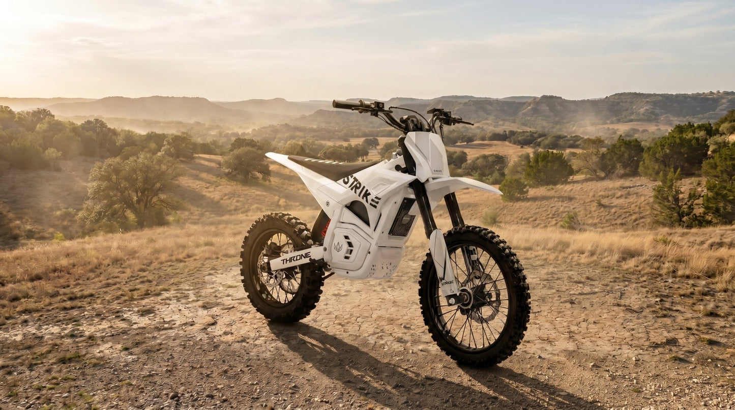 Shadow 60V / 5kw - White - BlackOut Moto