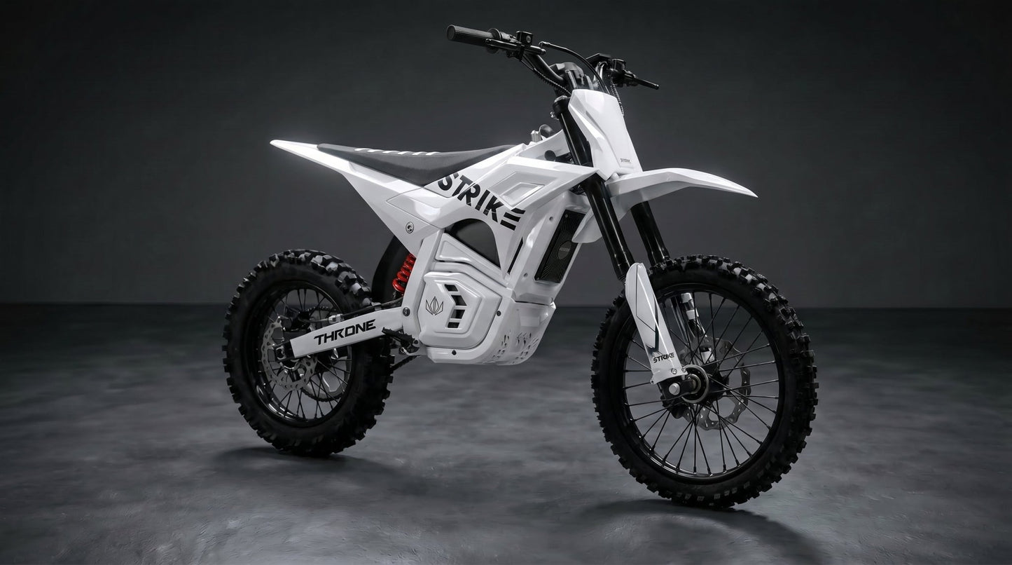 Shadow 60V / 5kw - White - BlackOut Moto