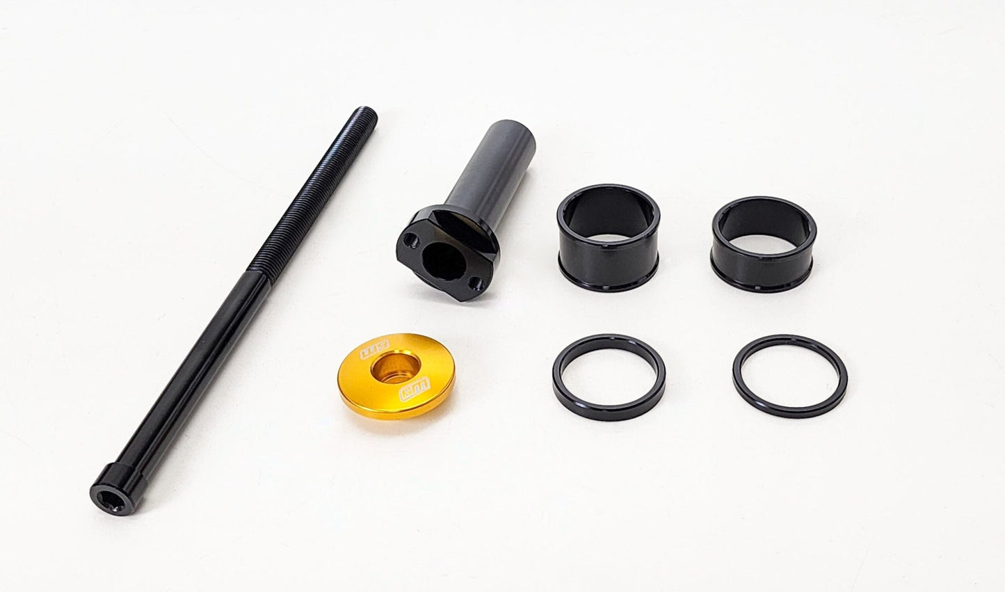 Stem Lock - W9 Fender Adapter Compatible - For forks without a fender mount on lower clamps. - BlackOut Moto