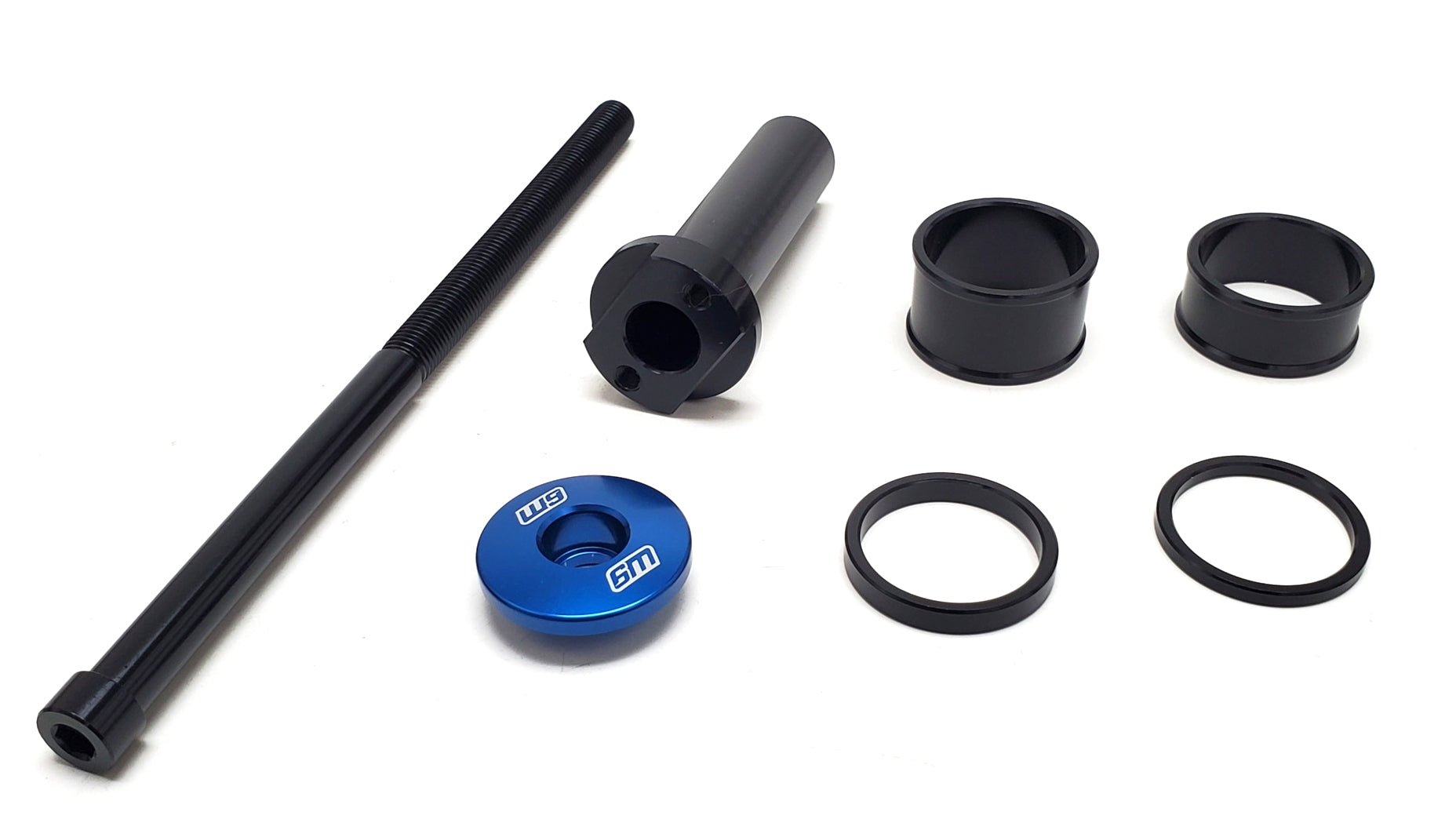 Stem Lock - W9 Fender Adapter Compatible - For forks without a fender mount on lower clamps. - BlackOut Moto