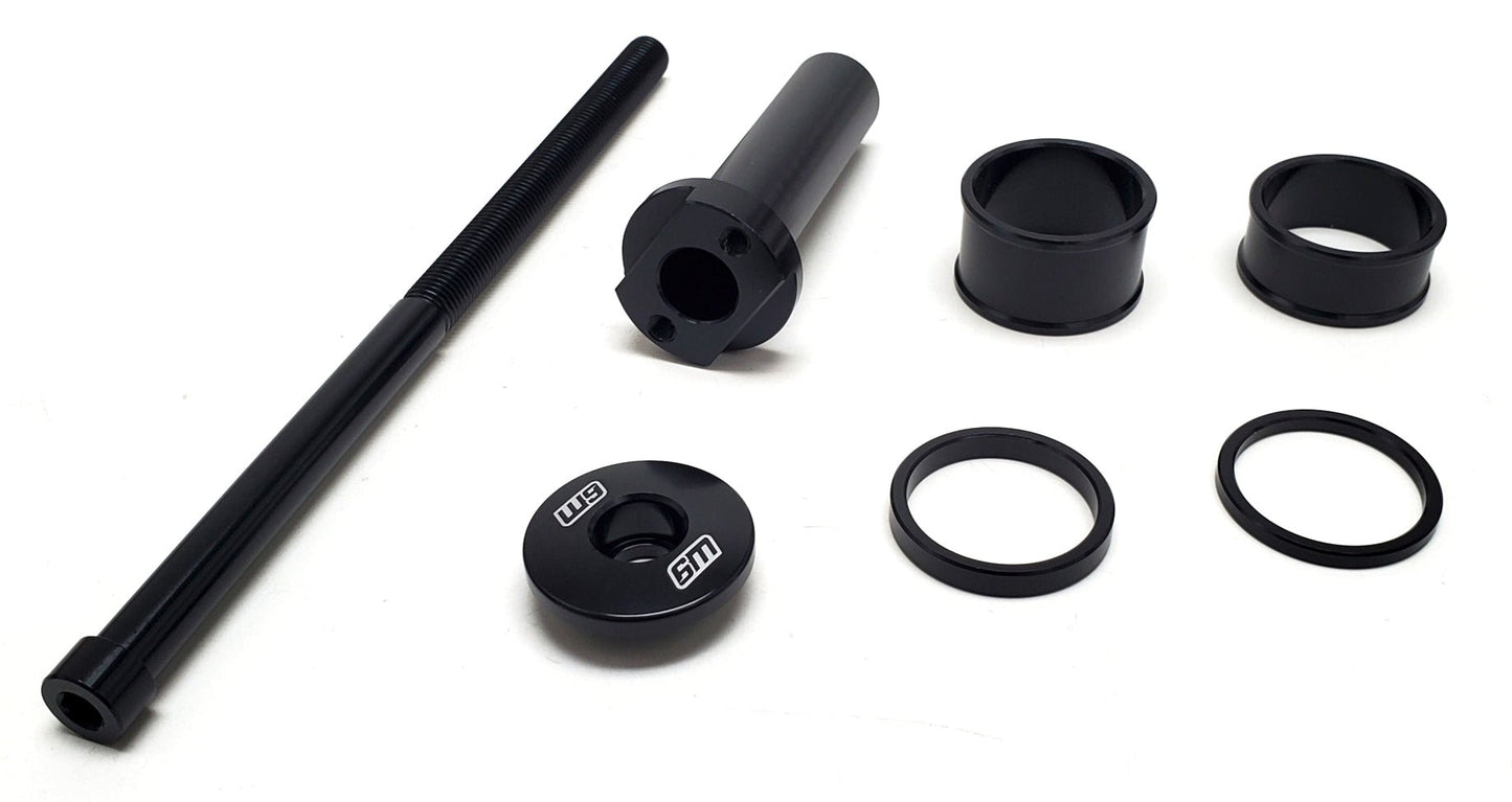 Stem Lock - W9 Fender Adapter Compatible - For forks without a fender mount on lower clamps. - BlackOut Moto