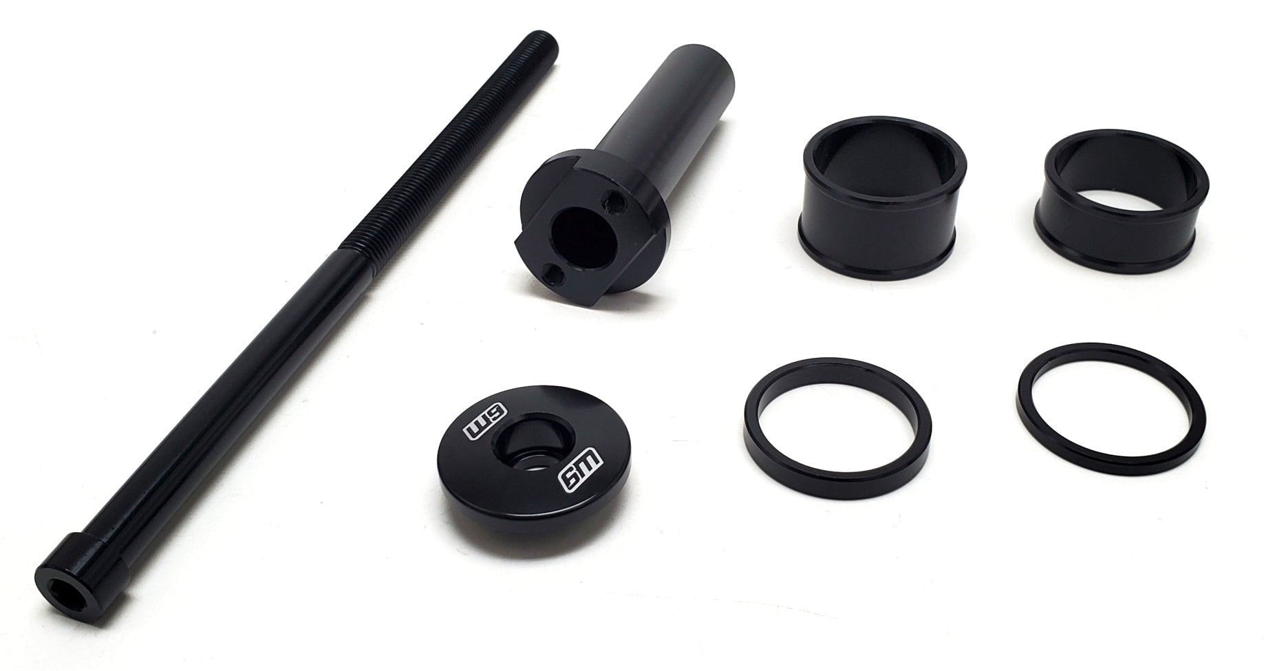 Stem Lock - W9 Fender Adapter Compatible - For forks without a fender mount on lower clamps. - BlackOut Moto