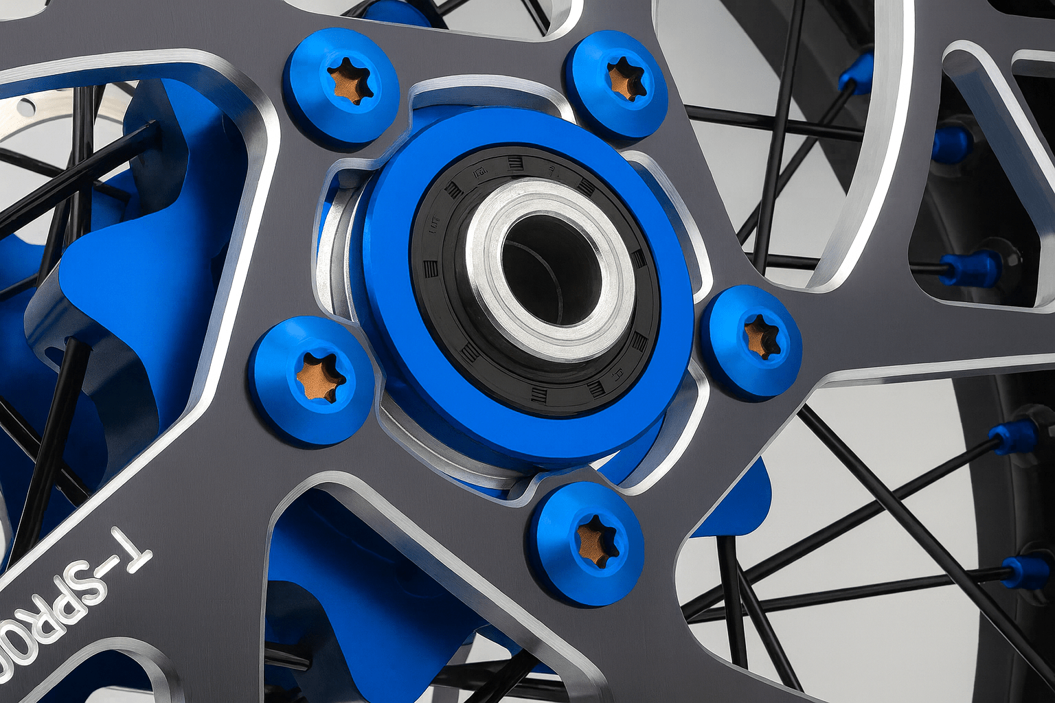 Titanium Rear Sprocket Bolts – Talaria MX5 (Burnt Blue) - BlackOut Moto