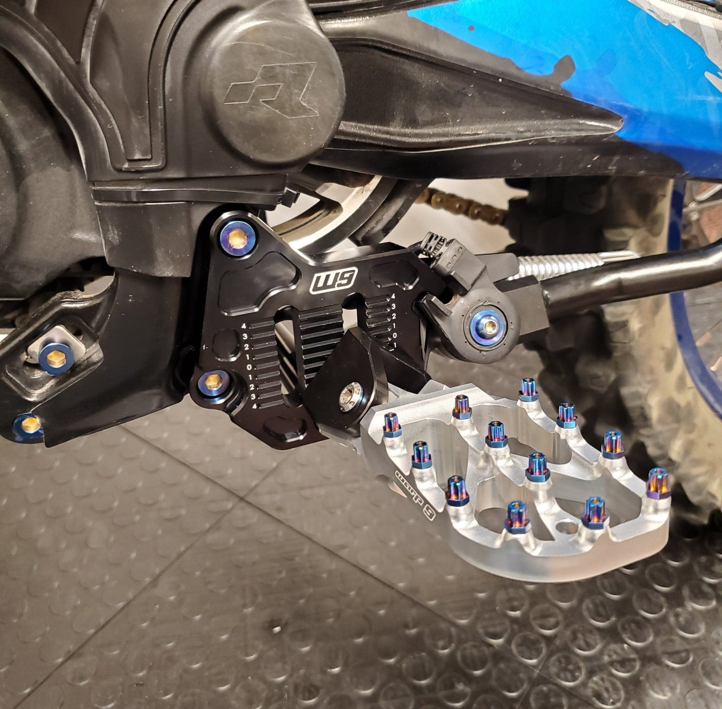 Ultra Bee Adjustable Foot Peg Mount - BlackOut Moto