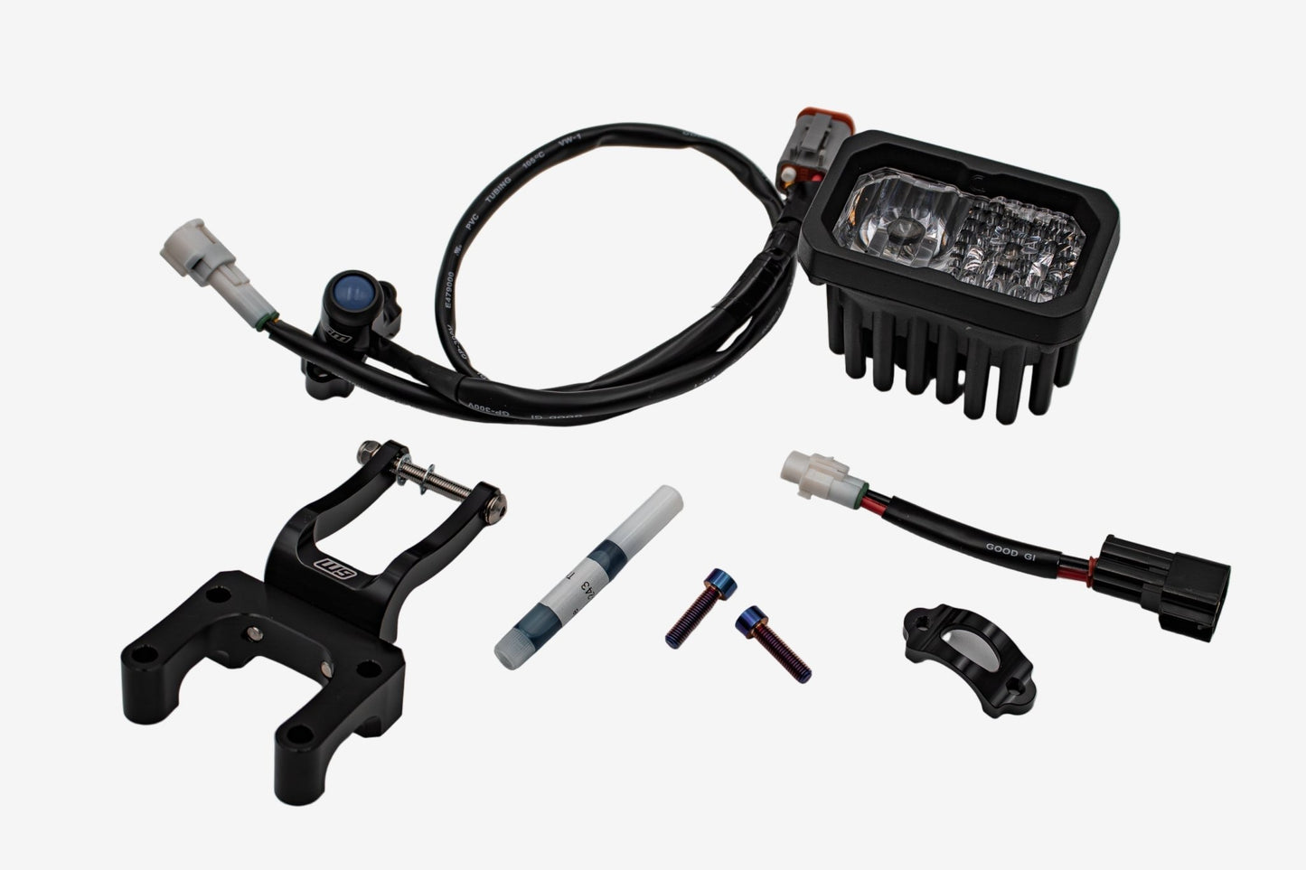 V2 High - Output Headlight with W9 Mounting - BlackOut Moto