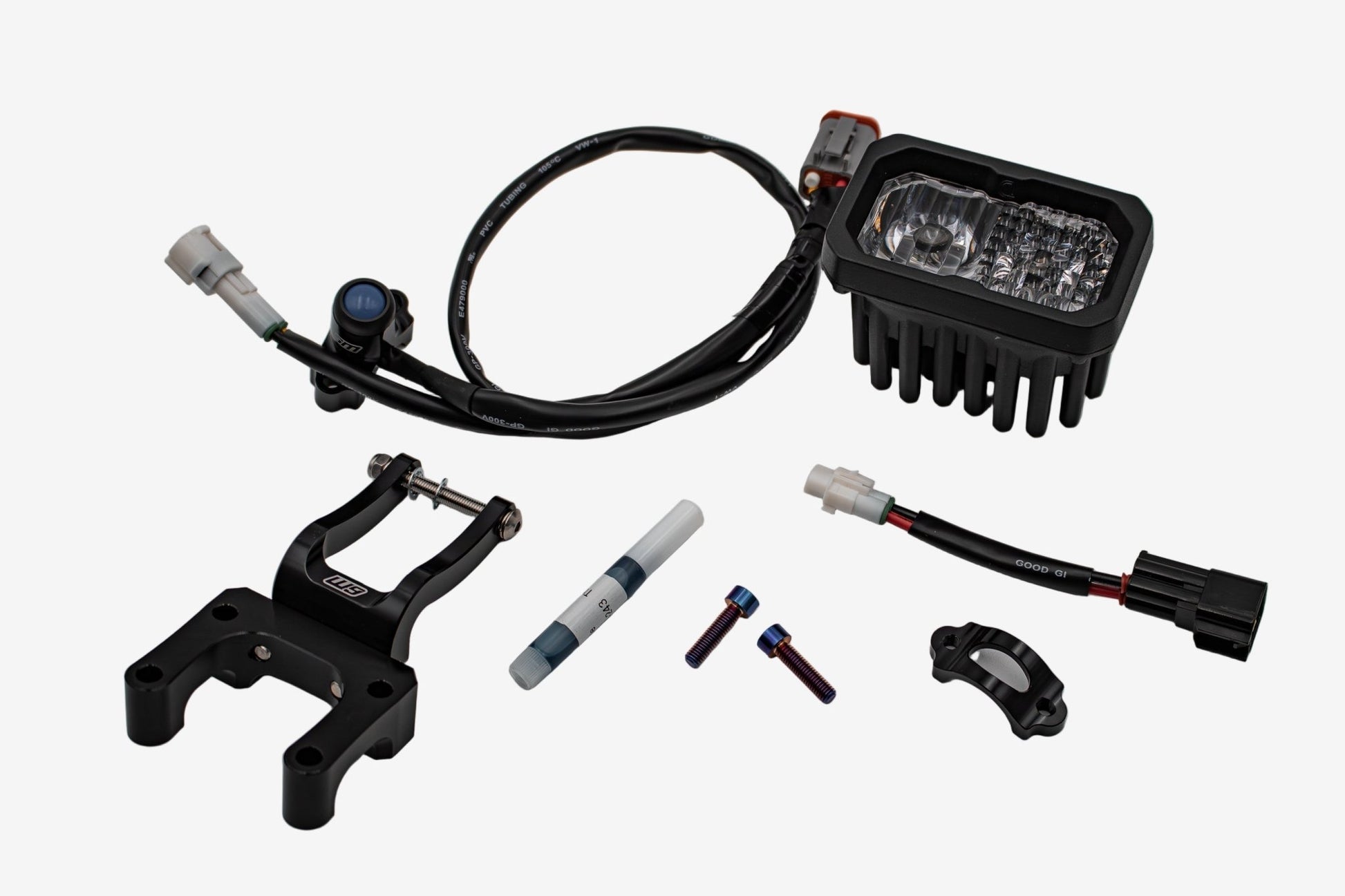 V2 High - Output Headlight with W9 Mounting - BlackOut Moto
