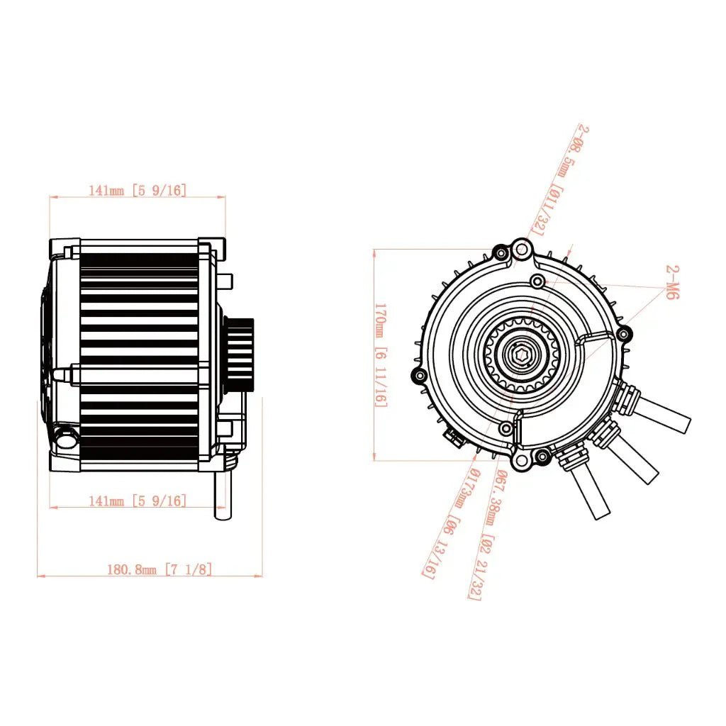 Ventus VTB Ryuga 81kW Motor - BlackOut Moto