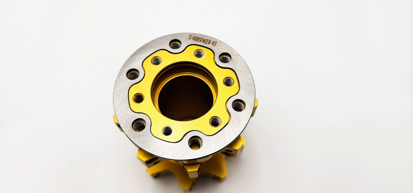 Warp 9 V3 Rotor Hub Spacer - BlackOut Moto
