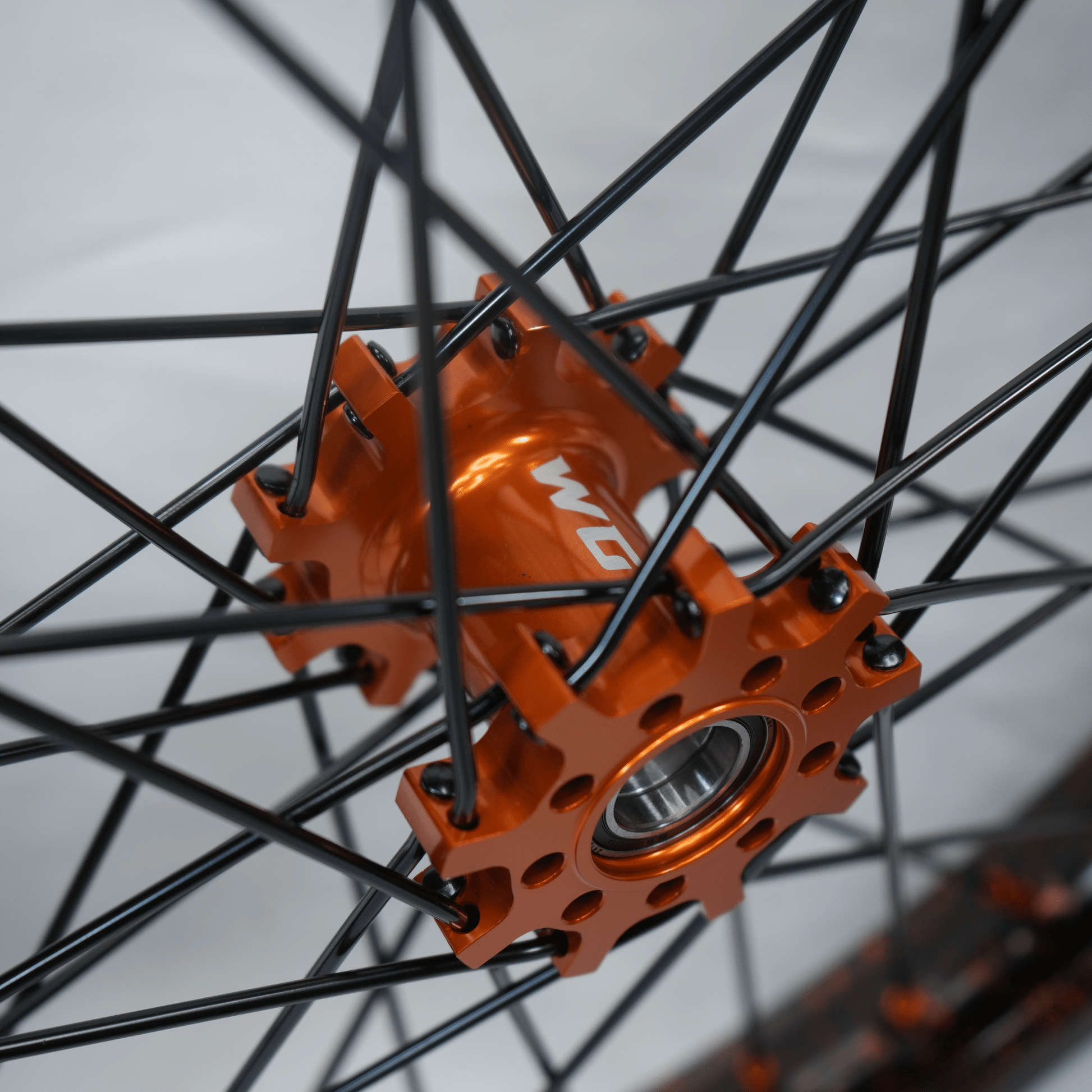 WGT Splattered V2 19x16 Wheel Set - BLACKOUT moto