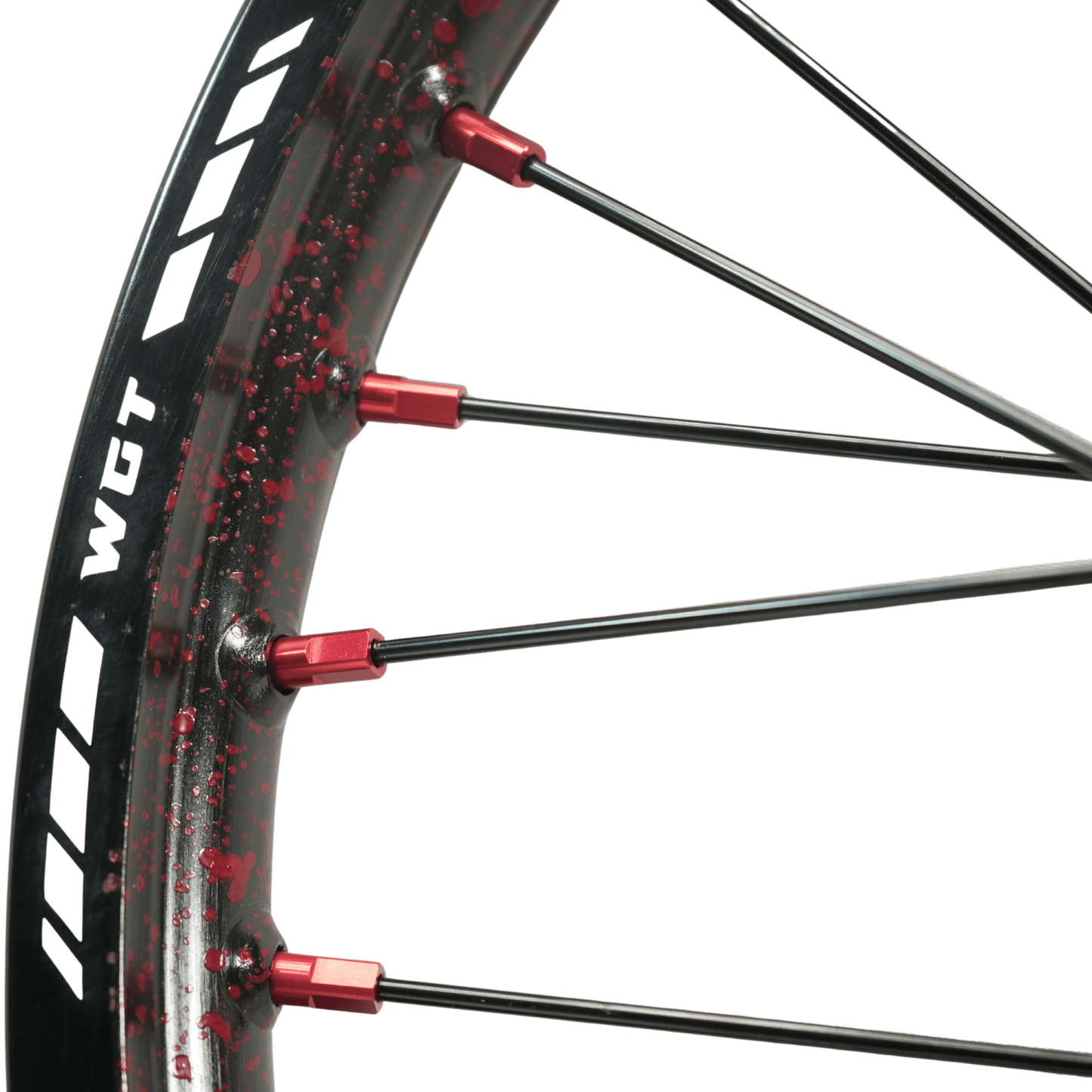 WGT Splattered V2 19x16 Wheel Set - BLACKOUT moto