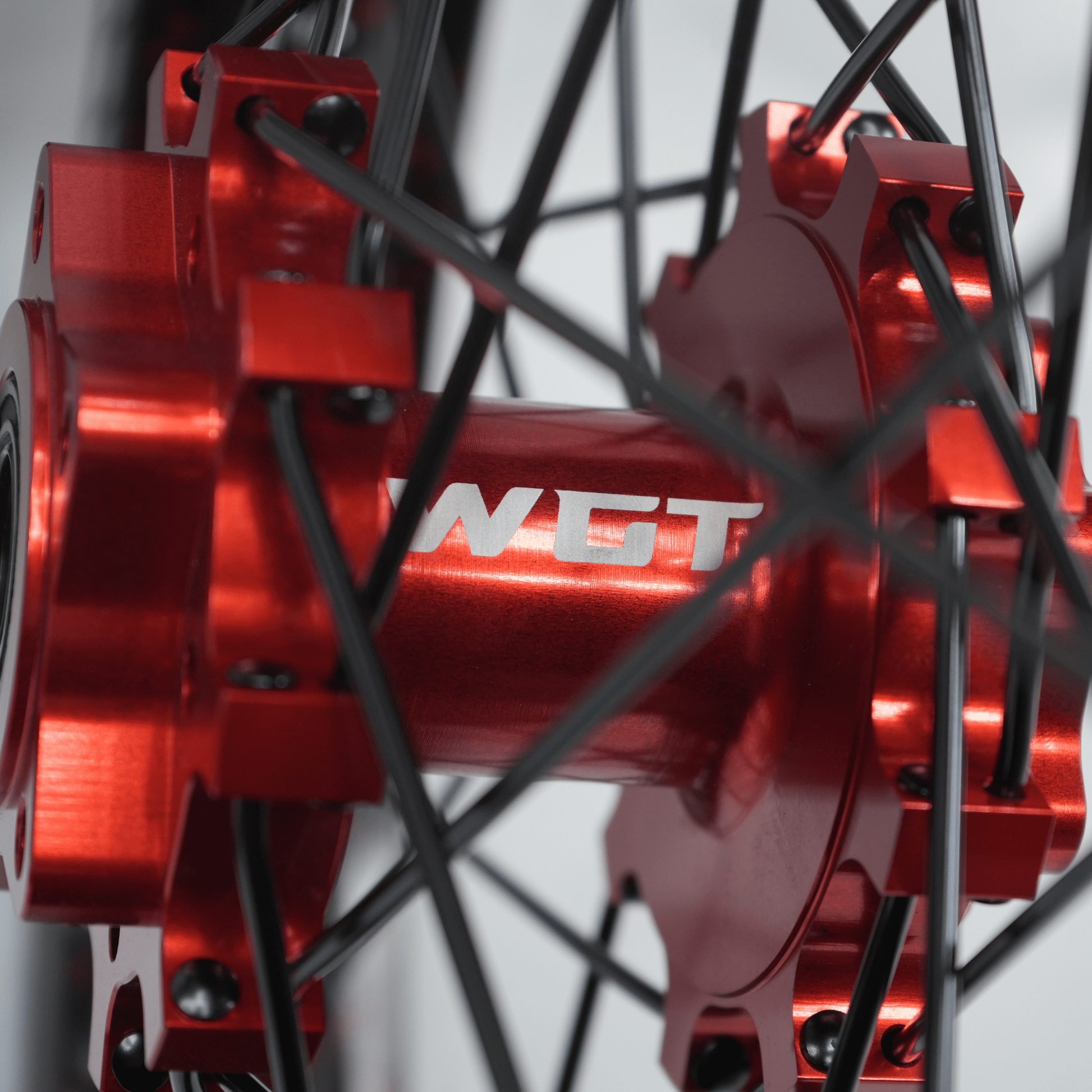 WGT Splattered V2 19x16 Wheel Set - BLACKOUT moto