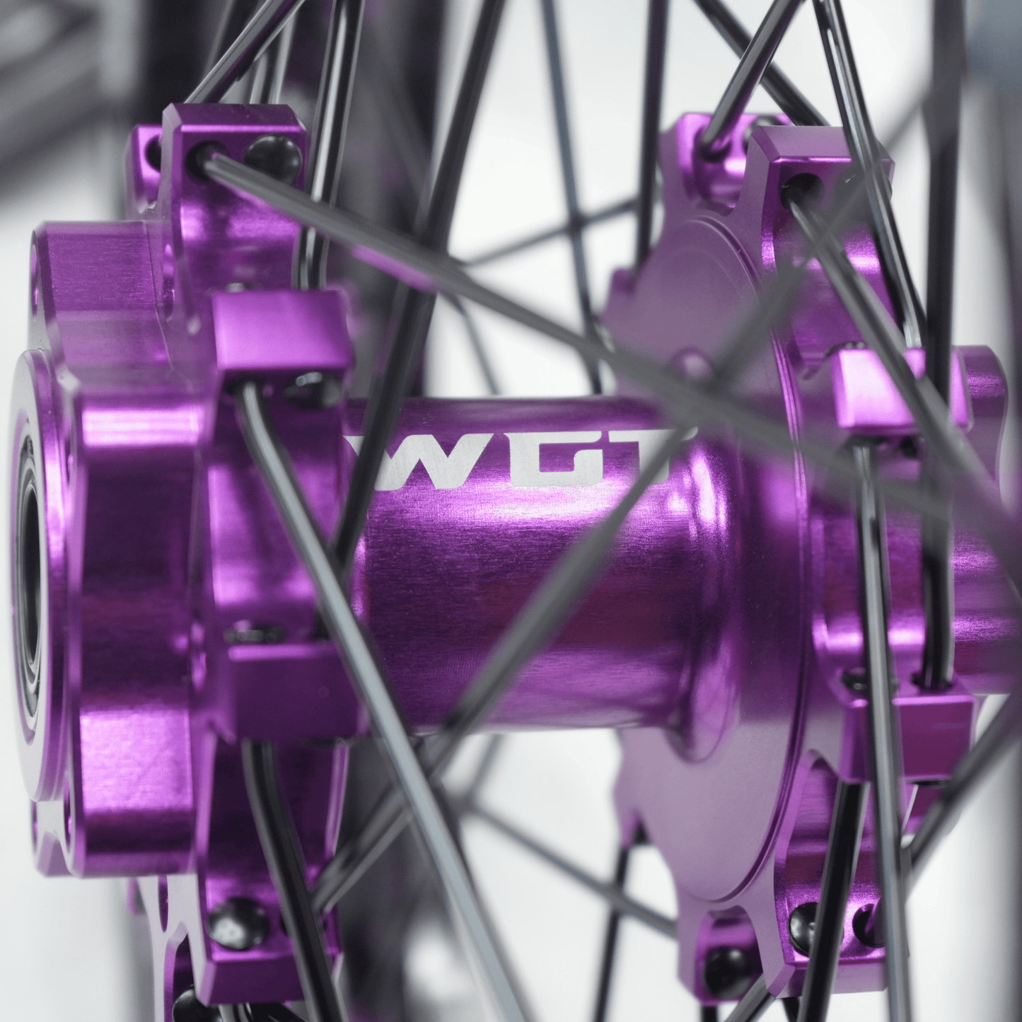 WGT Splattered V2 19x16 Wheel Set - BLACKOUT moto