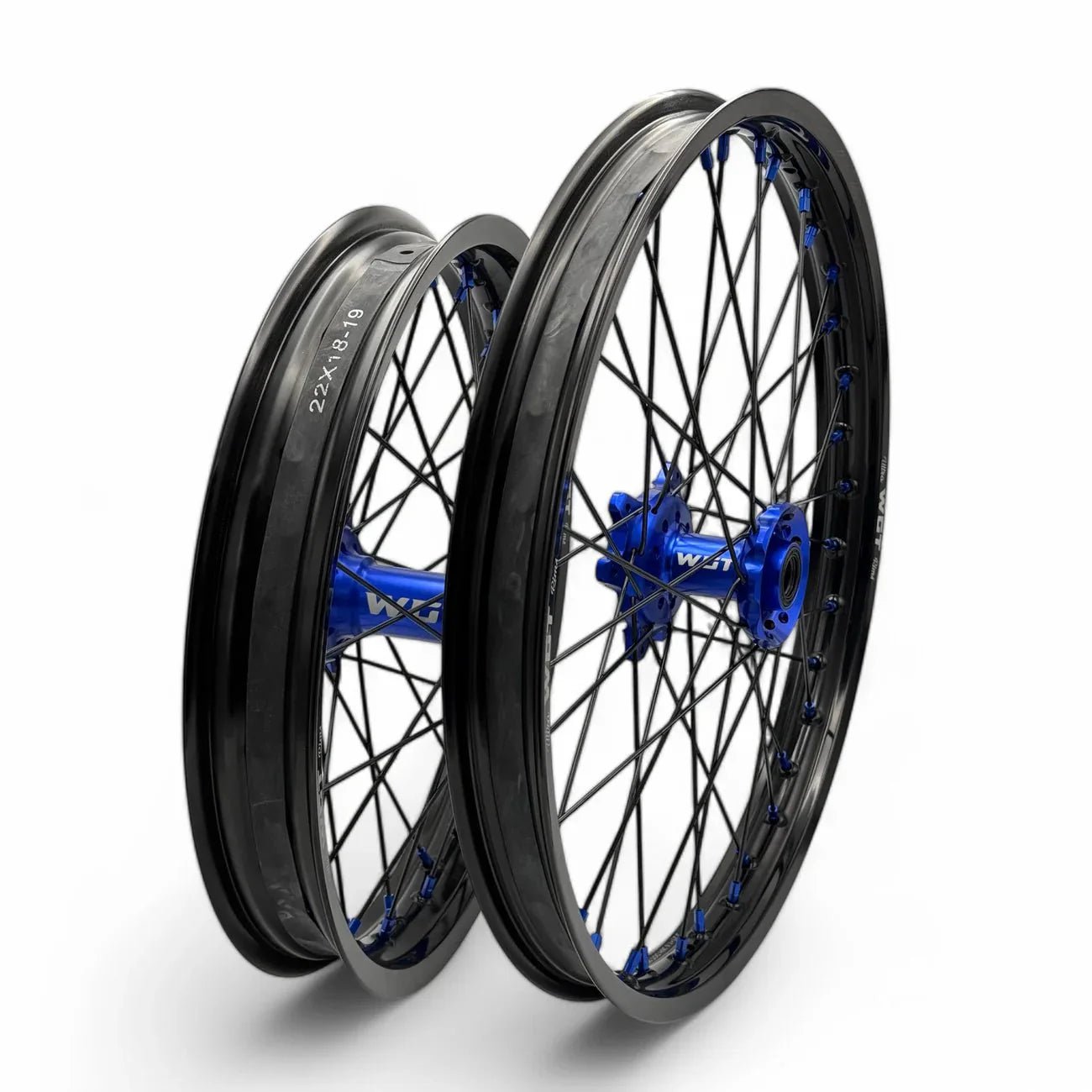 WGT Ultra Bee 21-18 Wheels - BLACKOUT moto