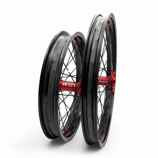 WGT Ultra Bee 21-18 Wheels - BLACKOUT moto