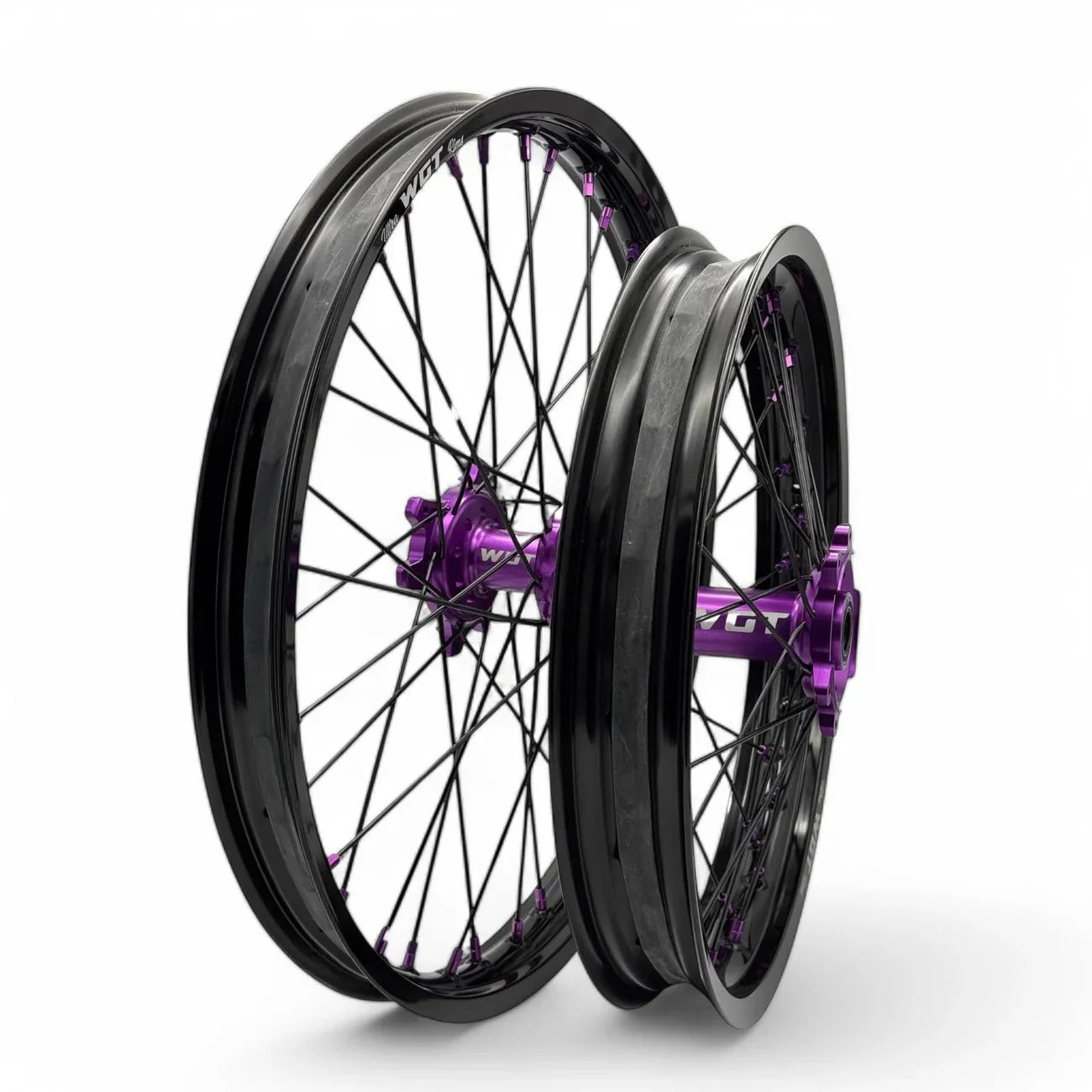 WGT Ultra Bee 21-18 Wheels - BLACKOUT moto